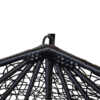 Bird Nest Swing Single Large Seater Egg Chair Hammock Hanging Pod Seat-Black Rattan