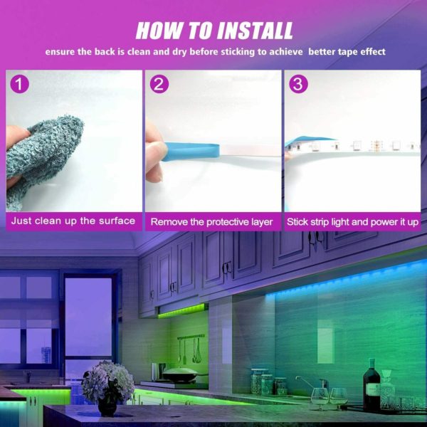 5M LED Strip Light 5V USB 150 Leds TV Back Lamp RGB 5050 24-key IR Controller
