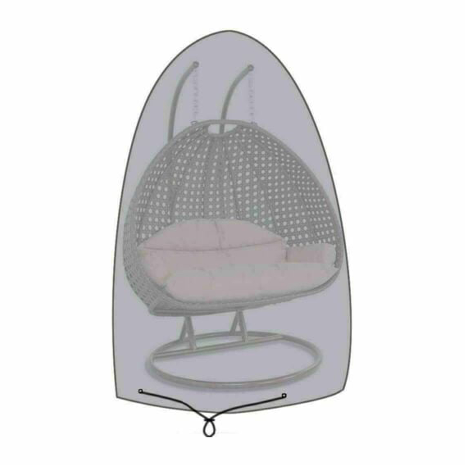 Double Seater Egg Chair Cover Waterproof with Zipper closure4