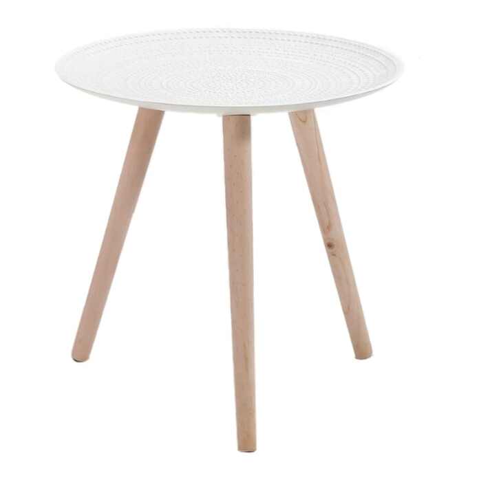 Decorative Composite Wood Table – Side, Coffee Or Bedside Stand - White Colour
