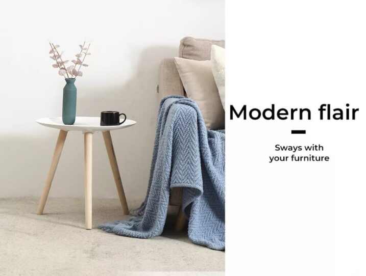 Decorative Composite Wood Table – Side, Coffee Or Bedside Stand - White Colour