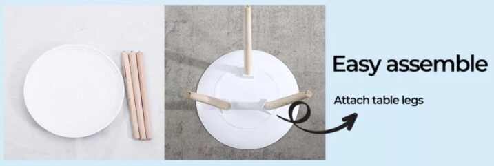 Decorative Composite Wood Table – Side, Coffee Or Bedside Stand - White Colour