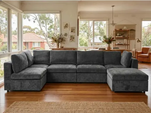 The Cozy Cloud Sofa Build Your Own Couch Customisable - Dark Grey