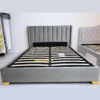 Velvet Dream Stylish bed with Smart Storage Gas Lift Bed-Grey1