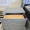 20250615_130902 Grey Velvet 2-Drawer Bedside Table – Modern Elegance with Storage