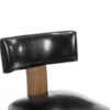 Modern Black Leather Bar Stool with Solid Wood Frame Stylish & Durable Seating2