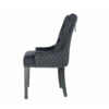 Zara French Luxury Provincial Accent Dinning Chair Black Solid Wood Leg Black4 Zara French Luxury Provincial Accent Dinning Chair Black Solid Wood Legs - Black Velvet