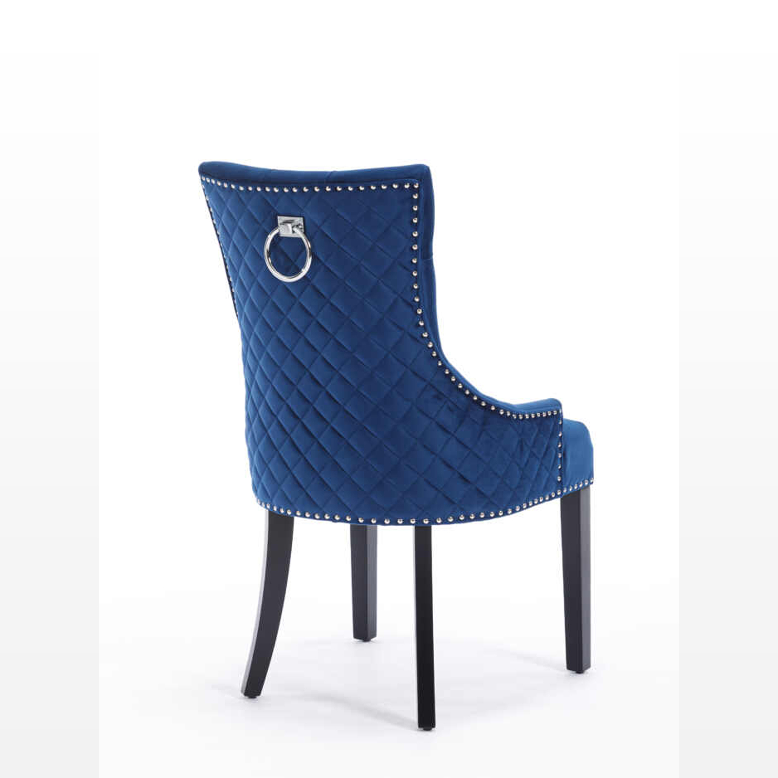 Zara French Luxury Provincial Accent Dinning Chair Black Solid Wood Leg Blue2 Zara French Luxury Provincial Accent Dinning Chair Black Solid Wood Leg – Blue Velvet