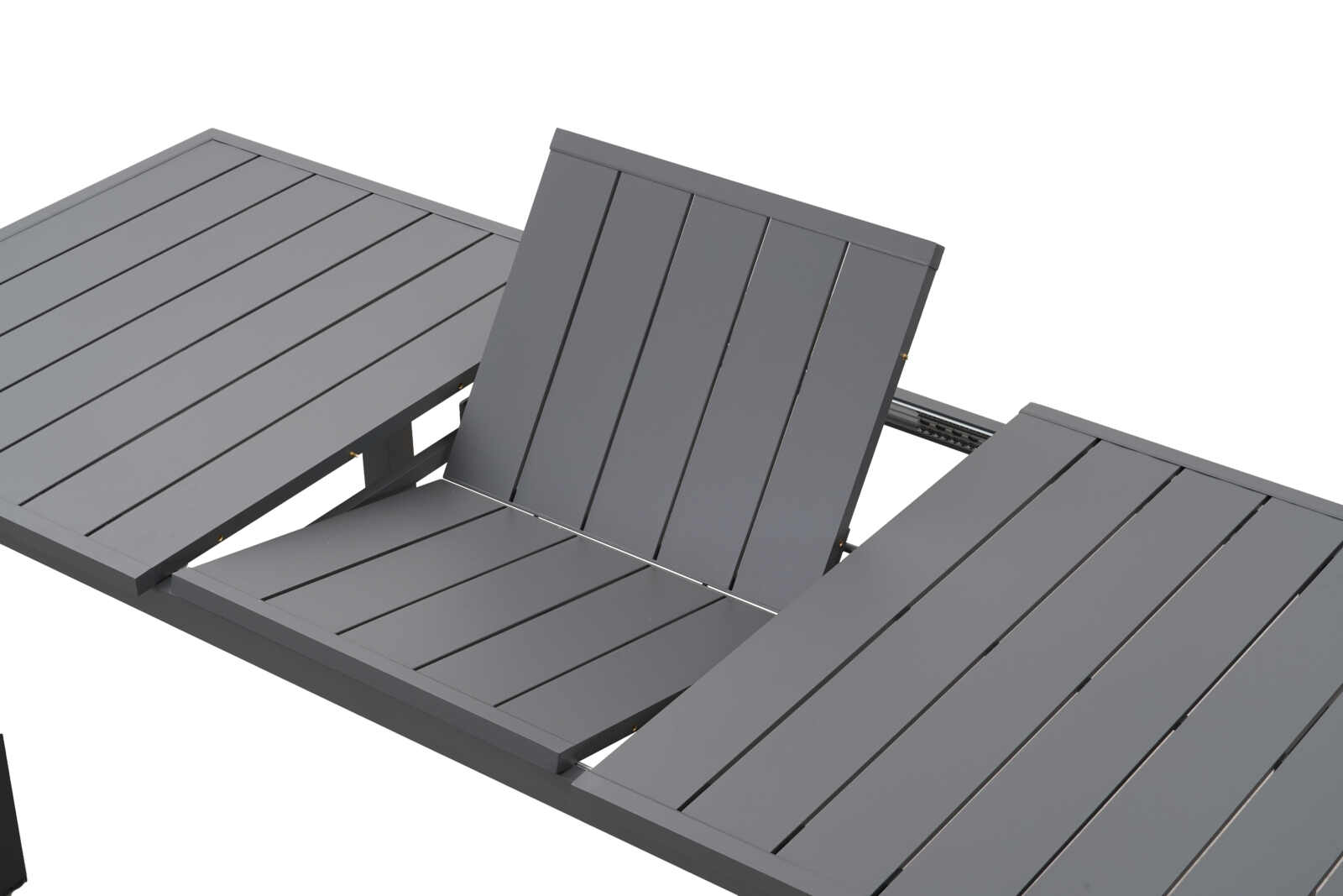 Ella Outdoor Extendable Dining Table Set With Chairs Powder Coated Aluminium – Black Frame - Image 5