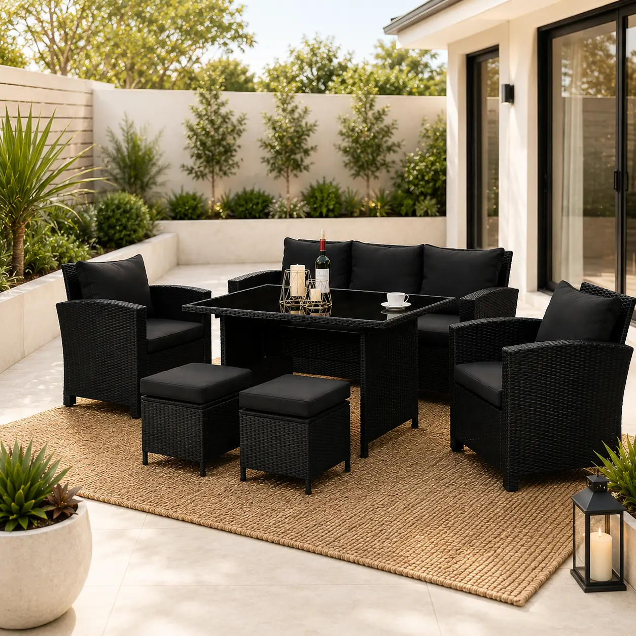 7 seater rattan B