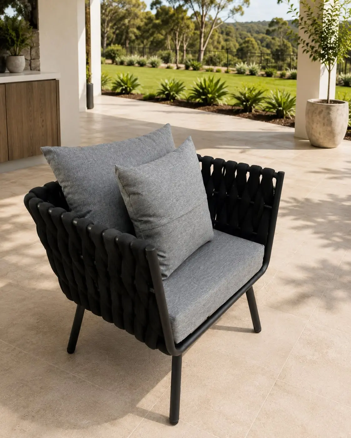 Rope Design Outdoor Setting Perth Black 02