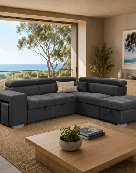 Vivo Sofa Bed Lounge Grey