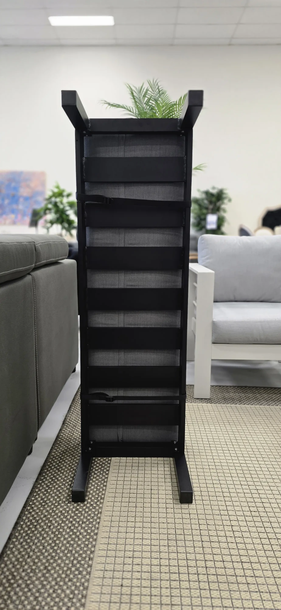 Hamilton Aluminium Bench Black Frame Perth