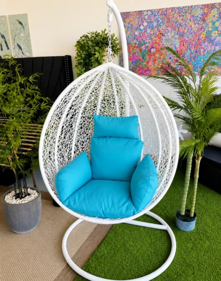 White Hanging Egg Chair Perth