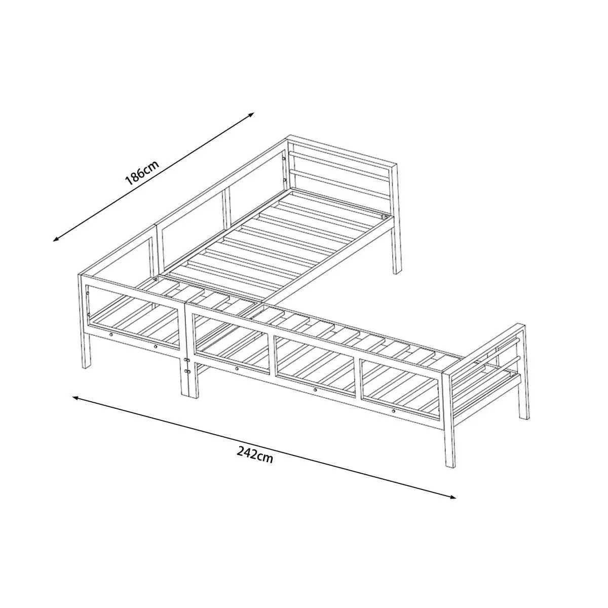 L shape dimensions