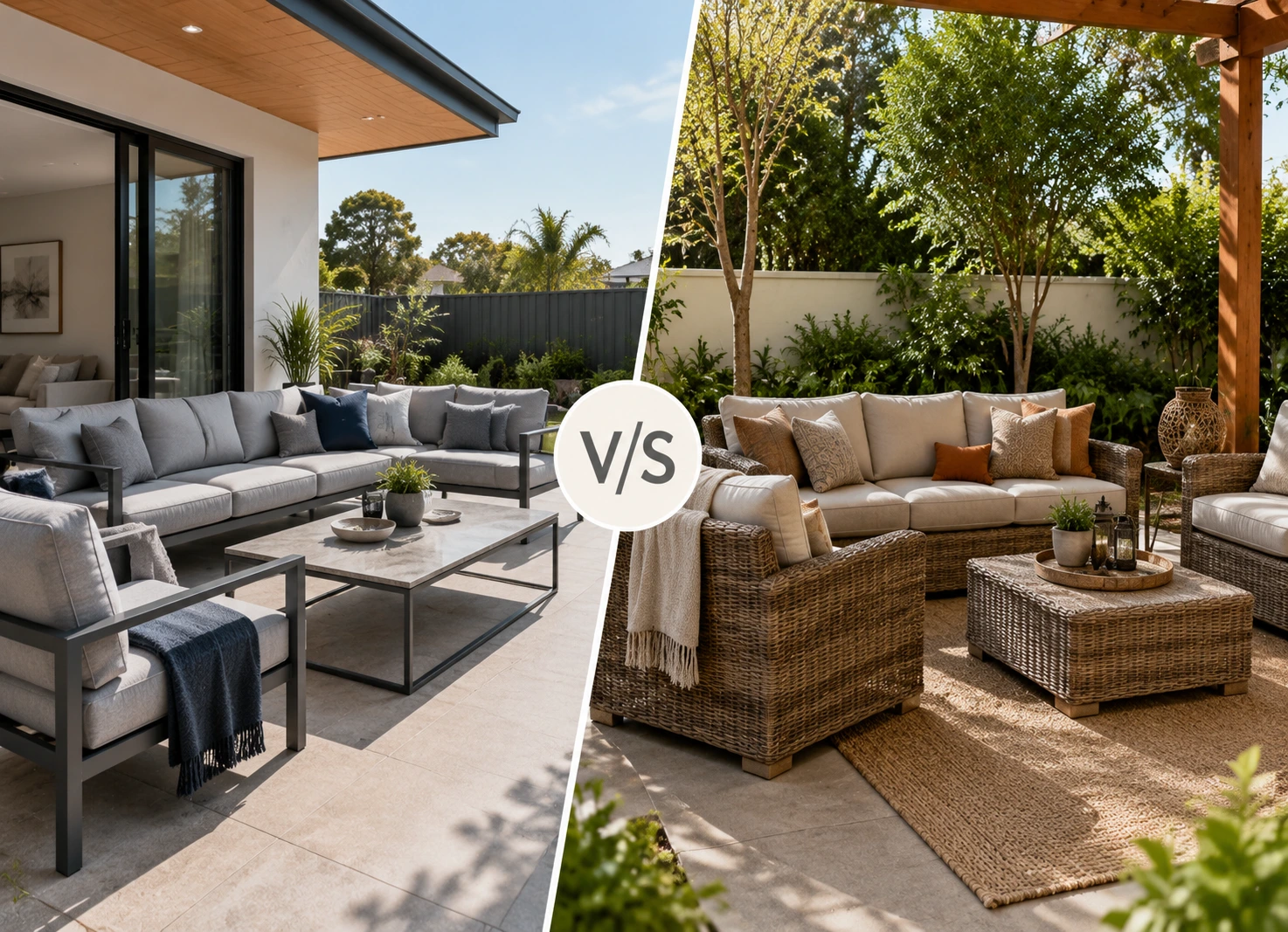 Aluminium vs RattanWicker Outdoor Furniture