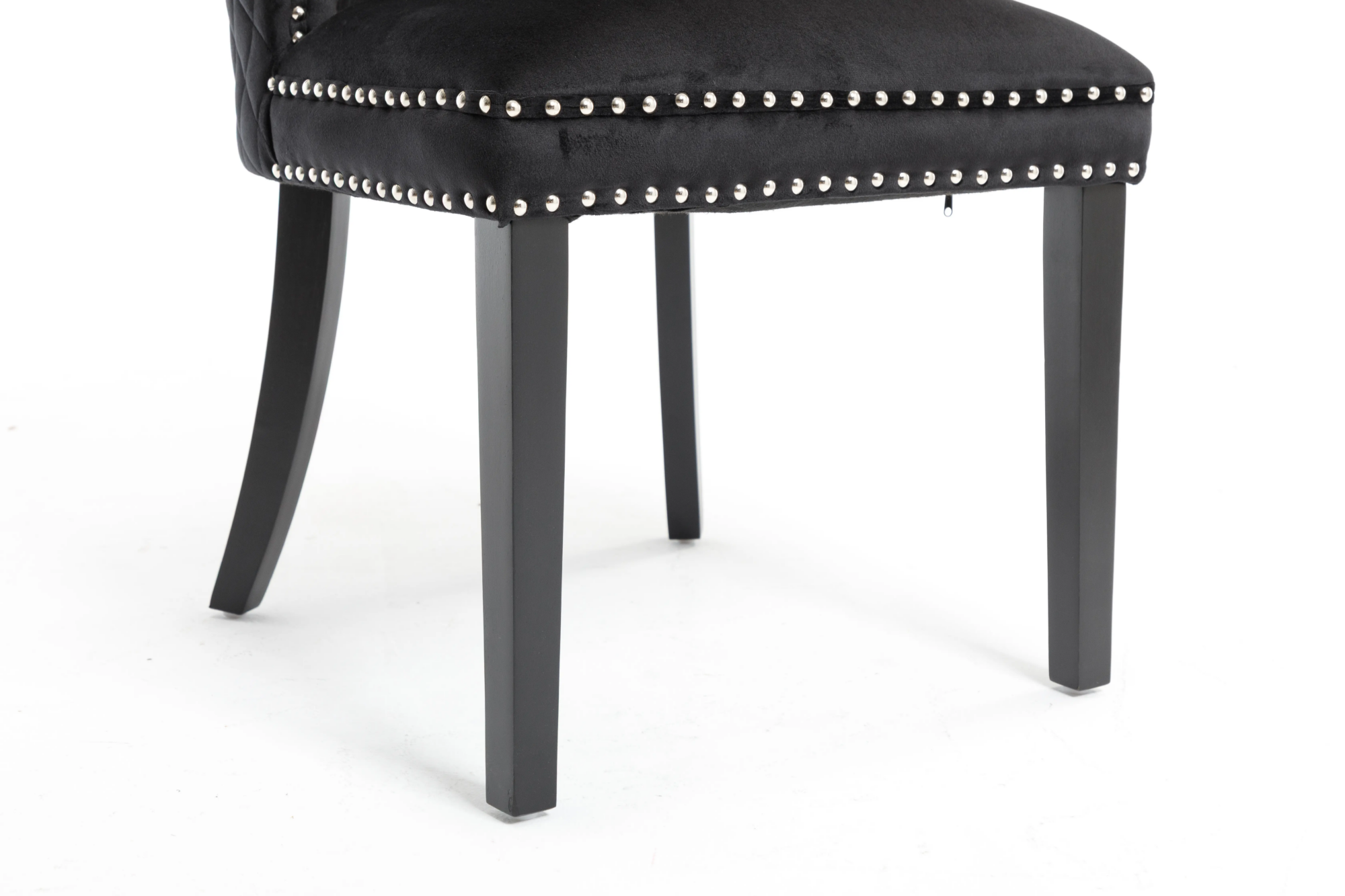 French Dining Chair with Black Legs