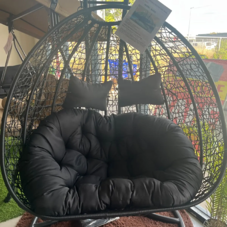 Bali Bird Nest Black Egg Chair