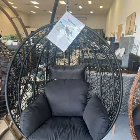 Black Bird Nest Single Egg Chair