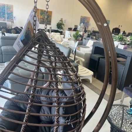 Havana Brown Double Seat Egg Chair